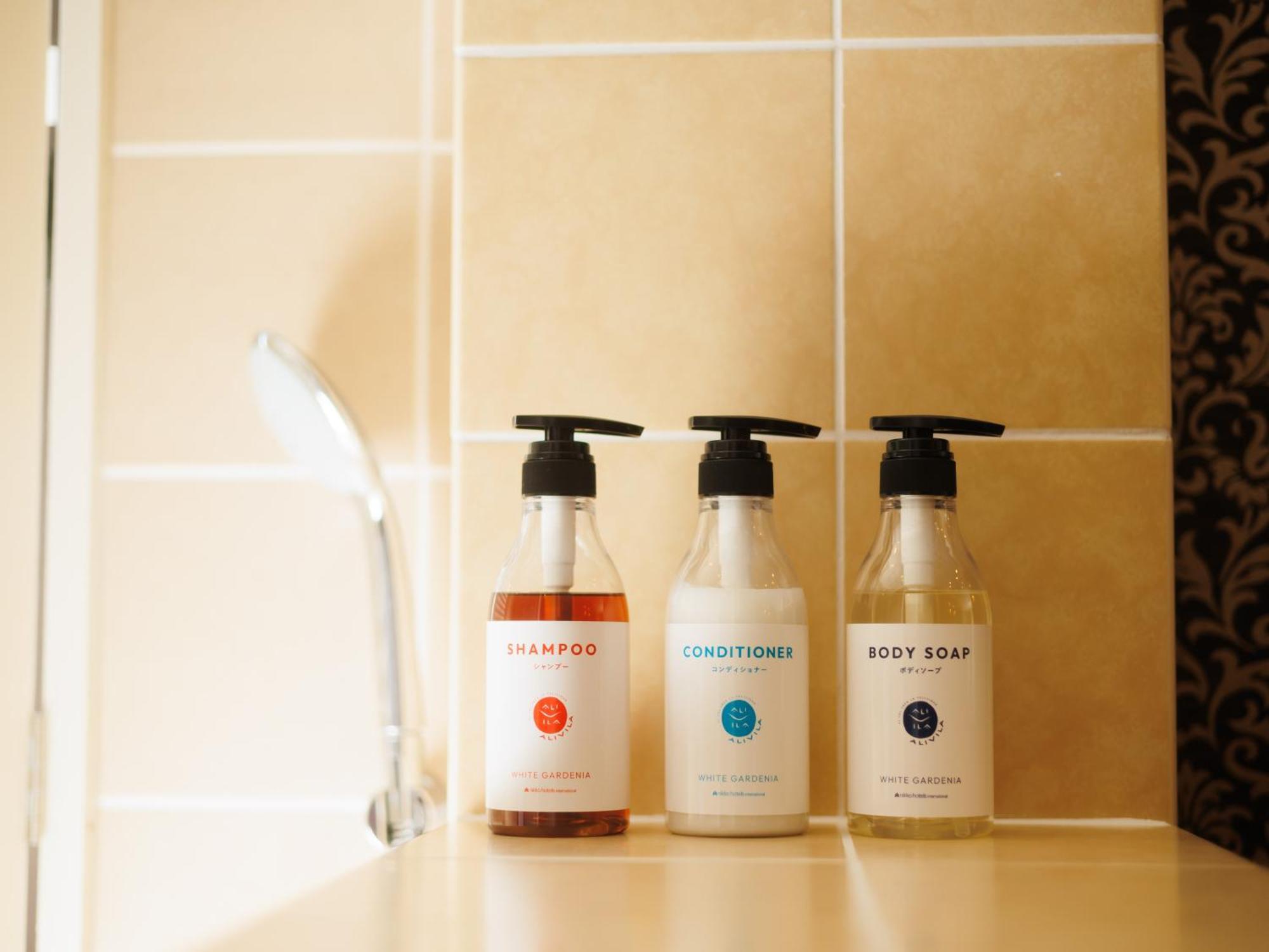 Hotel Nikko Alivila Yomitan Exteriér fotografie Shampoo, conditioner and body soap